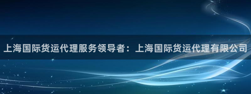 尊龙公司：上海国际货运代理服务领导者：上海国际货运代理有